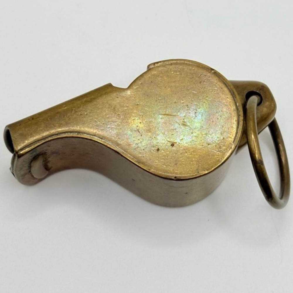 Vintage Brass Thunderer Whistle Made in the USA - Picture 6 of 6